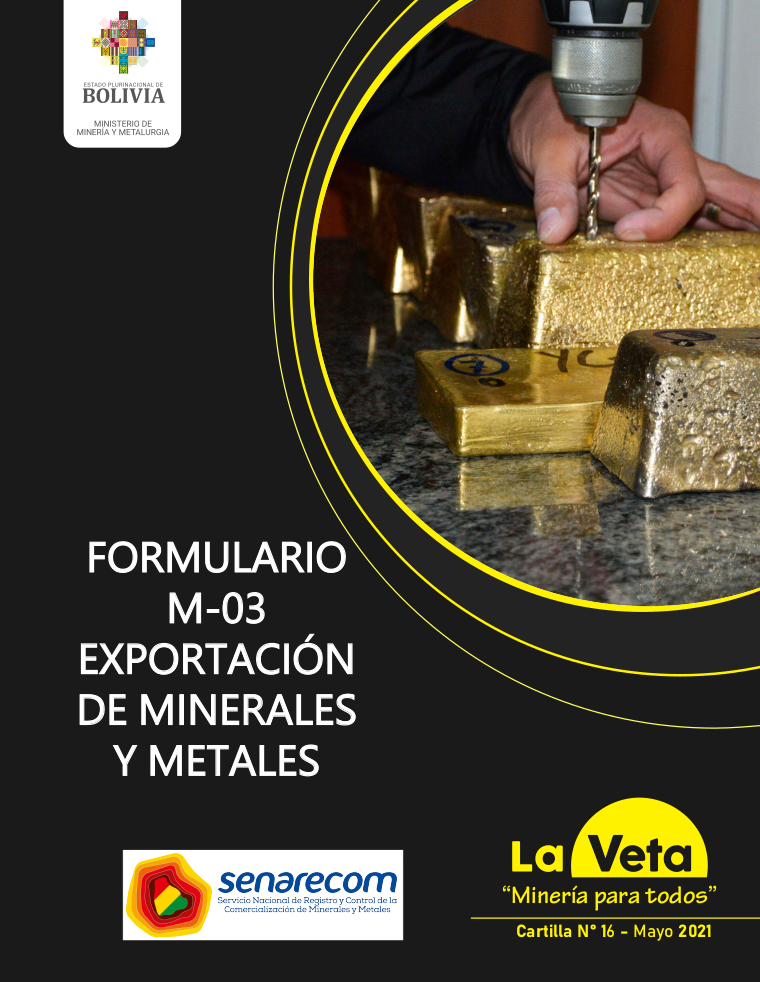 Cartilla Formulario M-03 Exportacion de Minerales
